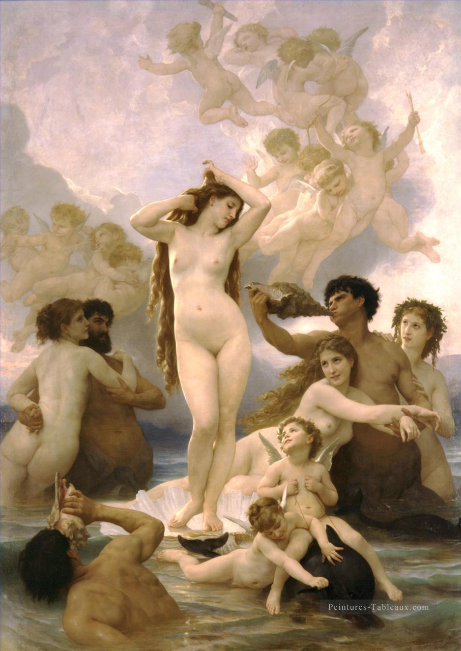 Naissance de Vénus William Adolphe Bouguereau Nu Peintures à l'huile